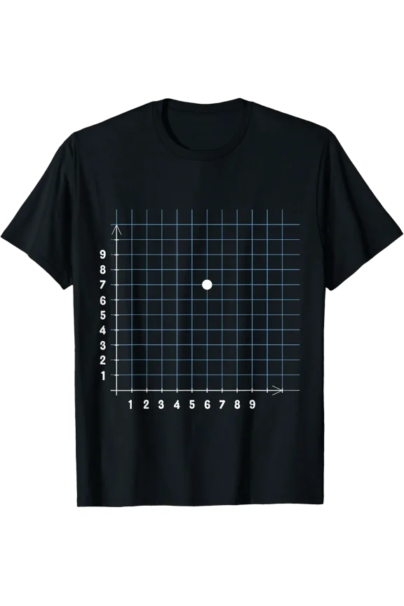 Coordinate (6,7) Math Teacher Math Joke T-Shirt Size S-5XL