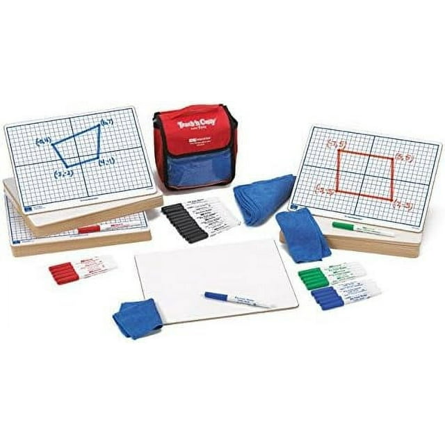 Coordinate Grid DryErase Boards 9" x 12" DoubleSided Kit