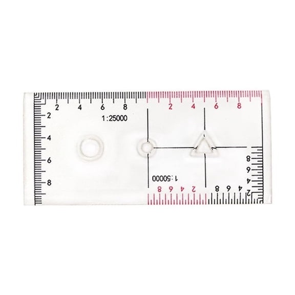 Coordinate Scale Protractors Geometry Drawing Template Measuring Tool Navigation Topographical Map Scale Command Ruler
