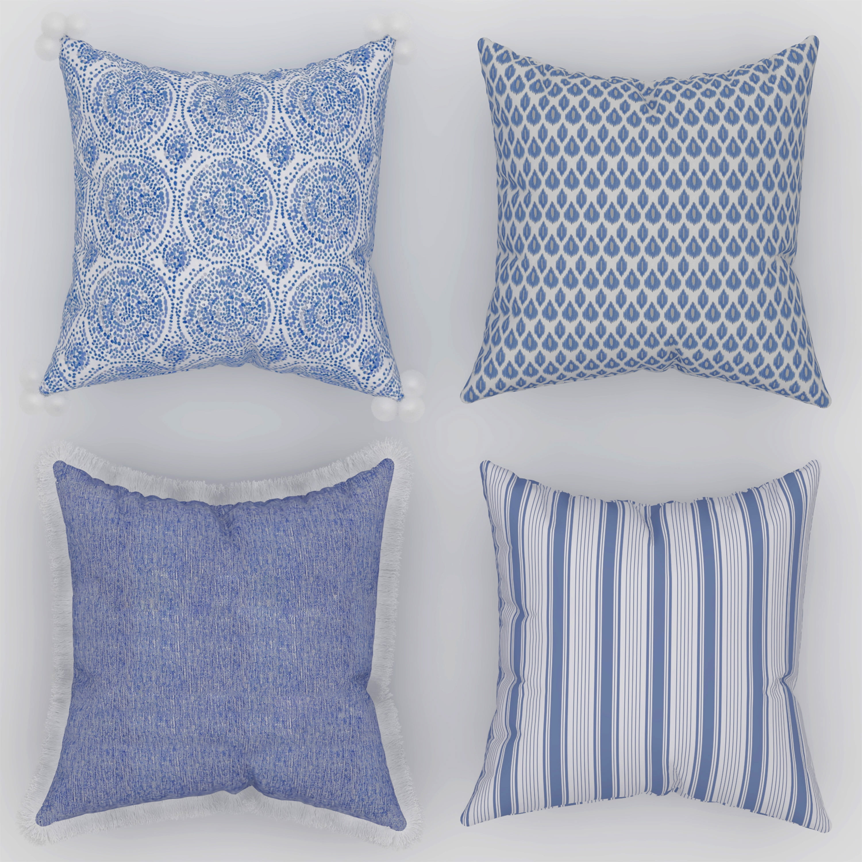 https://i5.walmartimages.com/seo/Coordinating-Decorative-Throw-Pillow-Covers-Square-18-x-18-Blue-Set-4-Chambray-Geometric-Patterns-Tassels-Fringe-Living-Room-Bed-Sofa_052ac7be-7c82-45db-b8b7-90794b0016c2.6ba3ddb16617879915890891ad3bba12.jpeg
