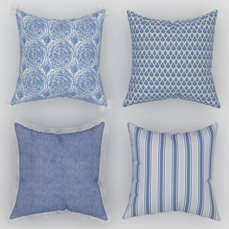 https://i5.walmartimages.com/seo/Coordinating-Decorative-Throw-Pillow-Covers-Square-18-x-18-Blue-Set-4-Chambray-Geometric-Patterns-Tassels-Fringe-Living-Room-Bed-Sofa_052ac7be-7c82-45db-b8b7-90794b0016c2.6ba3ddb16617879915890891ad3bba12.jpeg?odnHeight=768&odnWidth=768&odnBg=FFFFFF