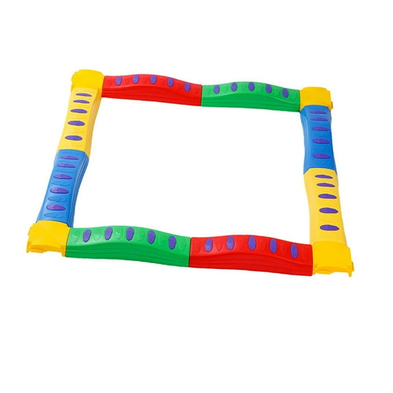 Coordination Motor Skills Colored Balance Block Sports Toy Multiple Obstacle Course for Kids Preschool Boys Girls Learning Toy Training Toy 8 Straight 4 Pier