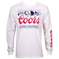 thumbnail image 1 of Coors 797950-XXXL Coors Mountain Logo Sleeve Print Mens White Long Sleeve Shirt - 3XL, 1 of 2