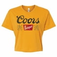 thumbnail image 1 of Coors 859316-xlarge Banquet Crop Top T-Shirt for Womens, Gold - Extra Large, 1 of 1