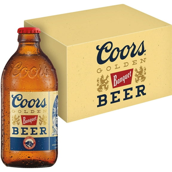 Coors Banquet American  Beer, 12 Pack, 12 fl oz Glass Bottles, 5% ABV
