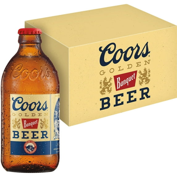 Coors Banquet American Beer, 12 Pack, 12 fl oz Glass Bottles, 5% ABV