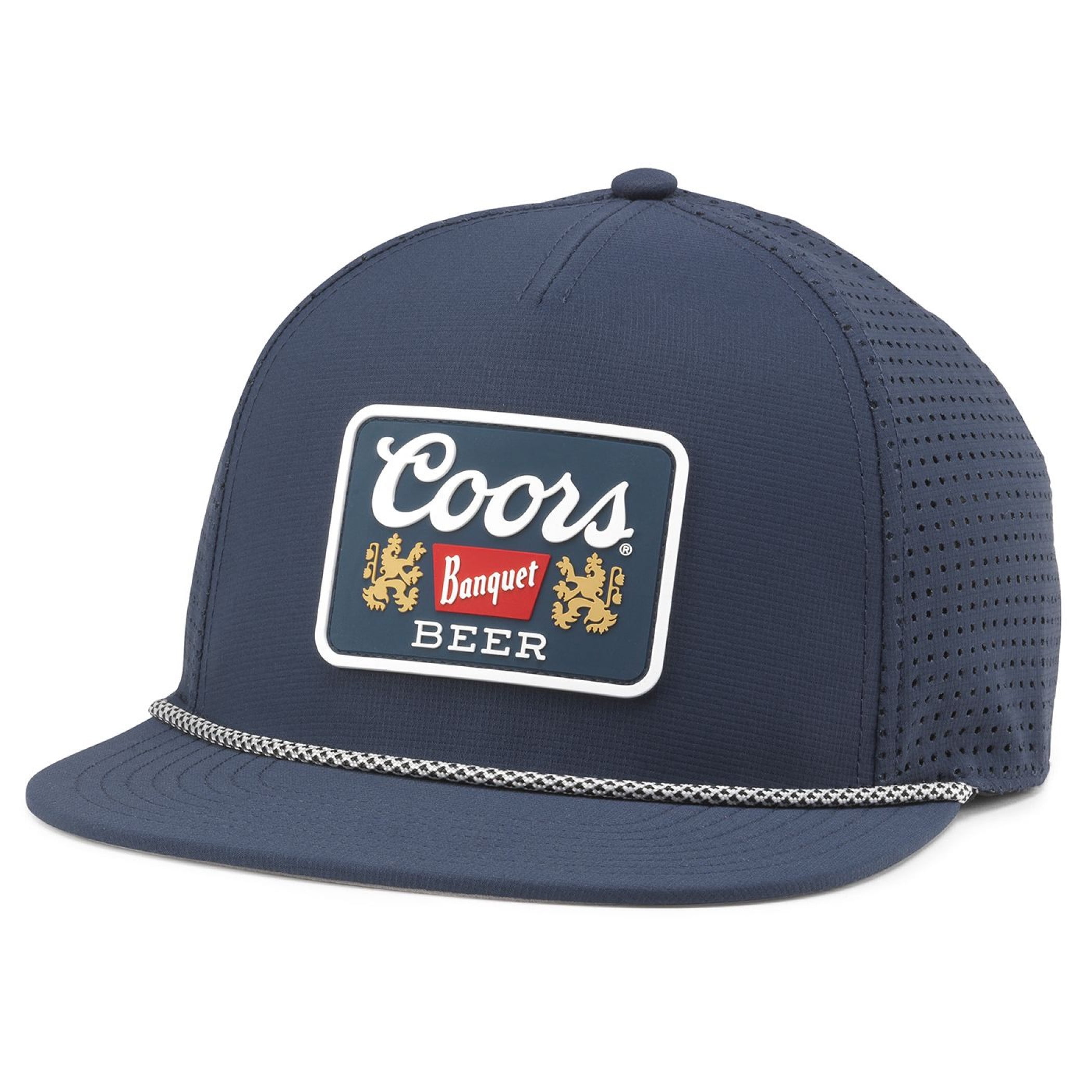 Vintage Coors Beer Logo Distressed Denim Baseball Cap AMERICAN NEEDLE Coors Beer Canvas Cappy Adjustable Snapback  main image 4