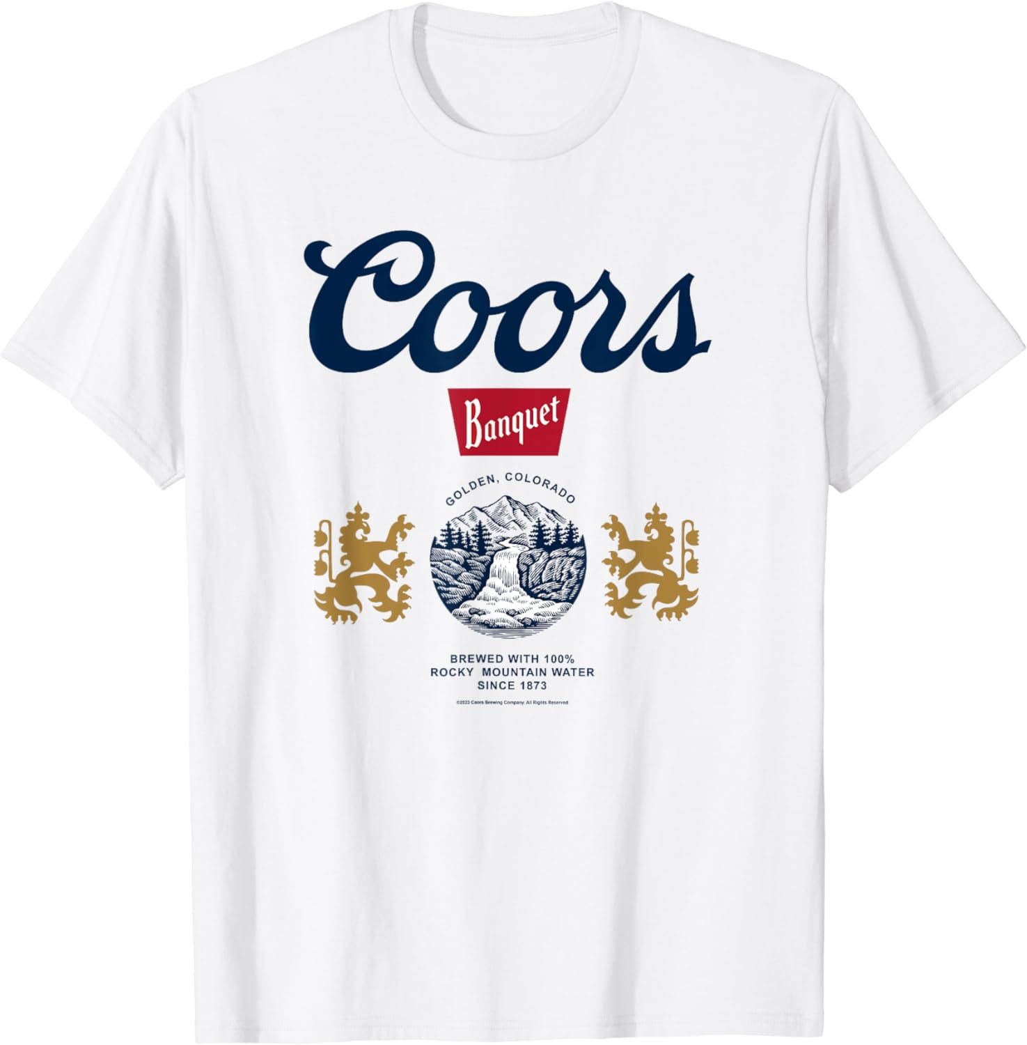 Coors Banquet Beer Golden Colorado Vintage TShirt