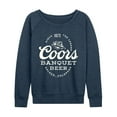 thumbnail image 1 of Coors - Banquet Beer - Women's French Terry Long Sleeve Pullover, 1 of 4