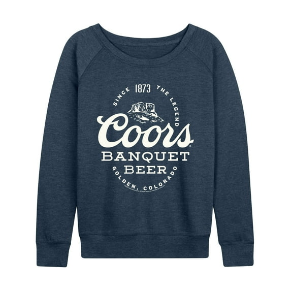 Coors - Banquet Beer - Women's French Terry Long Sleeve Pullover