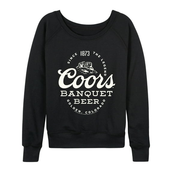 Coors - Banquet Beer - Women's French Terry Long Sleeve Pullover