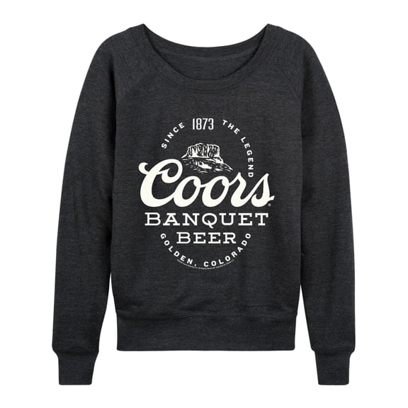 Coors - Banquet Beer - Women's French Terry Long Sleeve Pullover