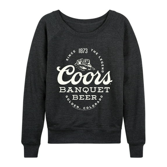 Coors - Banquet Beer - Women's French Terry Long Sleeve Pullover