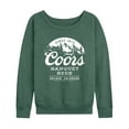 thumbnail image 1 of Coors Banquet - Born In The Rockies - Women's French Terry Long Sleeve Pullover, 1 of 4