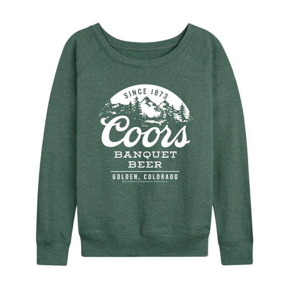 Coors Banquet - Born In The Rockies - Women's French Terry Long Sleeve Pullover