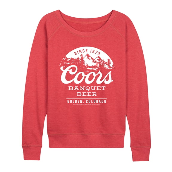 Coors Banquet - Born In The Rockies - Women's French Terry Long Sleeve Pullover
