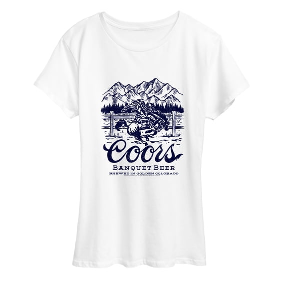 Coors Banquet - Brewed in Golden Colorado - Women's Short Sleeve Graphic T-Shirt
