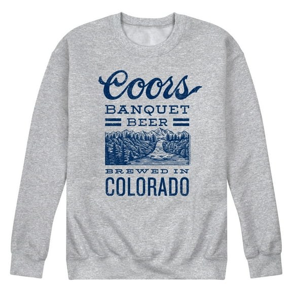 Coors Banquet - Coors Banquet Beer Colorado - Adult Crew Fleece
