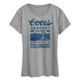 thumbnail image 1 of Coors Banquet - Coors Banquet Beer Colorado - Women's Short Sleeve Graphic T-Shirt, 1 of 4
