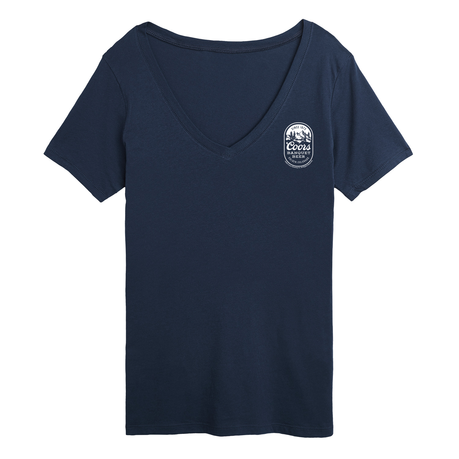 Coors Banquet Coors Banquet Mountains Women's Short Sleeve VNeck