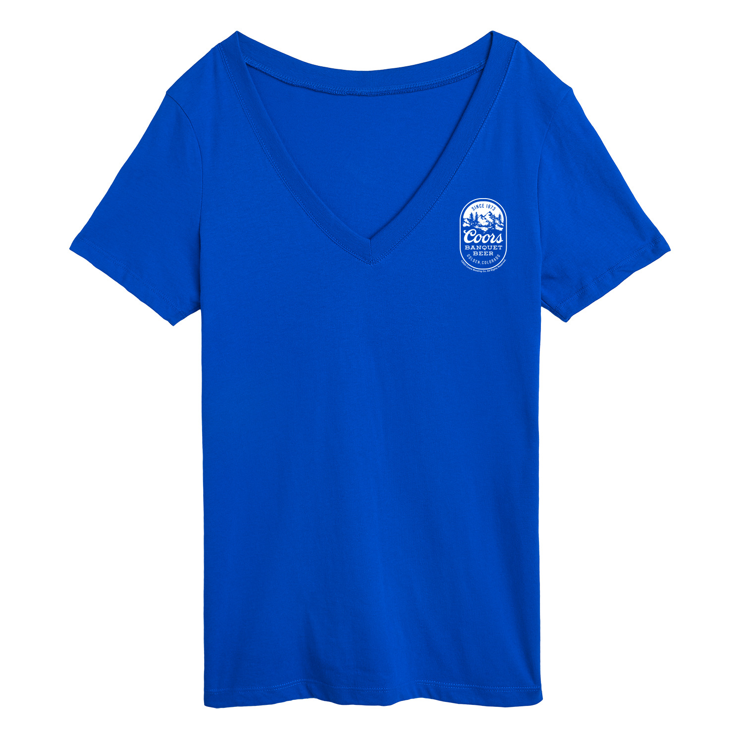 Coors Banquet Coors Banquet Mountains Women's Short Sleeve VNeck