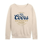 Coors Banquet - Coors Banquet The Legend - Womens French Terry Long Sleeve Shirt