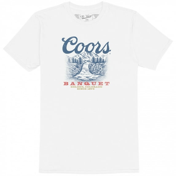 Coors Banquet Golden Colorado River Sketch T-Shirt-2XLarge