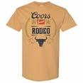thumbnail image 1 of Coors Banquet Logo Rodeo Bull Distressed Classic Style T-Shirt-2XLarge, 1 of 1