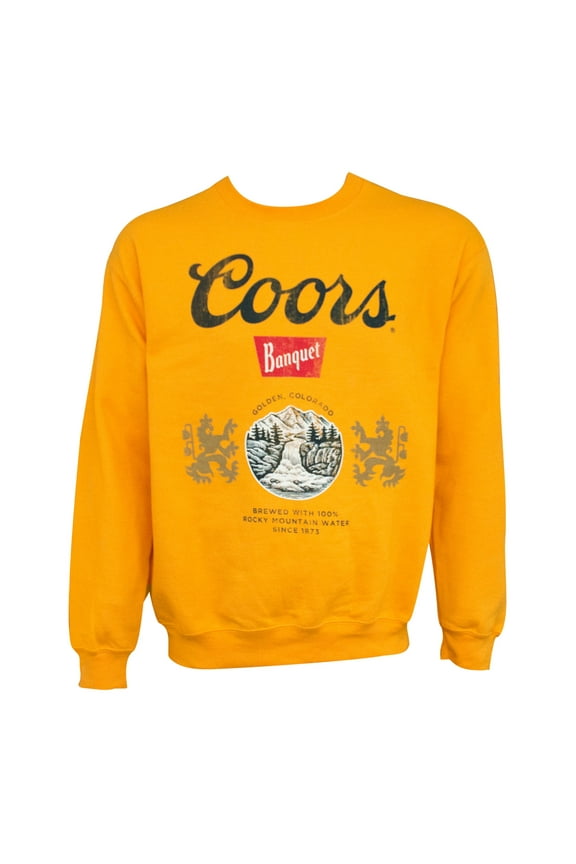 Banquet Men's Crewneck Golden Sweatshirt-XLarge