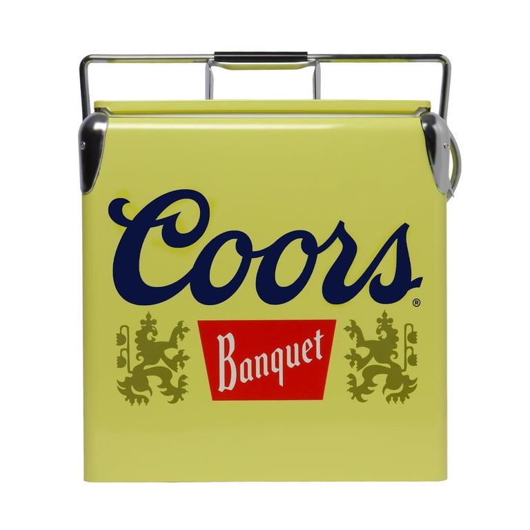 Coors Banquet Retro Ice Chest Cooler with Bottle Opener 13L (14 qt