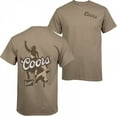 thumbnail image 1 of Coors Banquet Rodeo Bull Rider Front and Back Print T-Shirt-Medium, 1 of 5