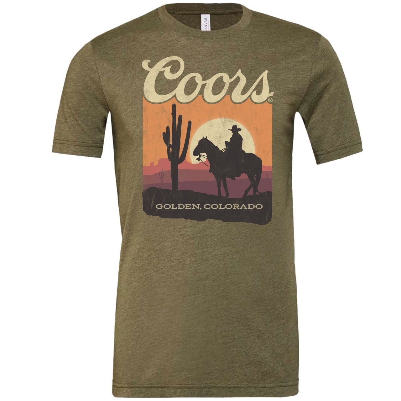 Coors Banquet - Rodeo Cowboy Sunset Scenic T-shirt, Beer Lovers Shirt 