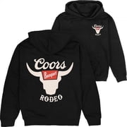 Coors Banquet Rodeo Horns Logo Front and Back Print Hoodie-Medium