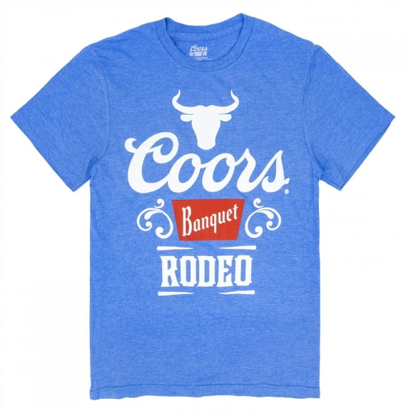 Coors Banquet Rodeo Logo Blue Colorway T-Shirt-3XLarge