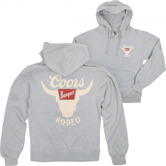 Coors Banquet Rodeo Logo Oxford Pull-Over Hoodie-3XLarge