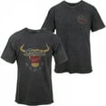 thumbnail image 1 of Coors Banquet Rodeo Long Horns Logo Distressed Front and Back T-Shirt-Small, 1 of 3
