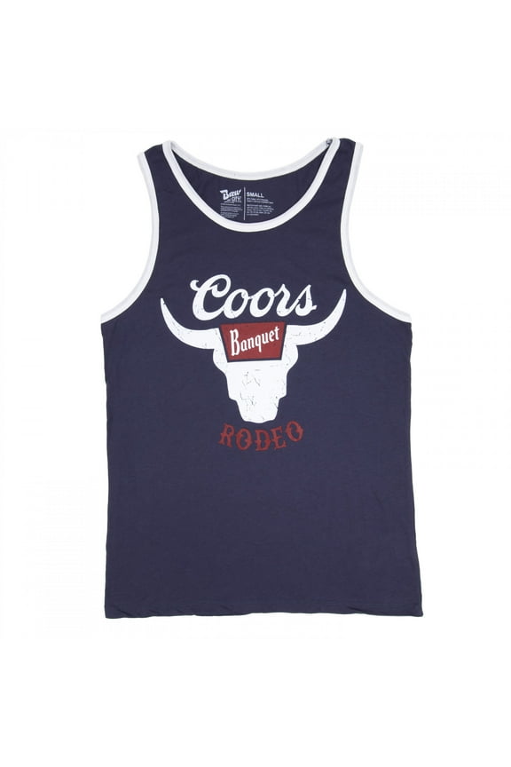Banquet Rodeo Navy Colorway Ringer Tank Top-Small