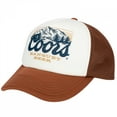 thumbnail image 1 of Coors Banquet Beer Men's Trucker Hat 3D Puff Print Logo Snapback Cap (Brown/Off White), 1 of 5