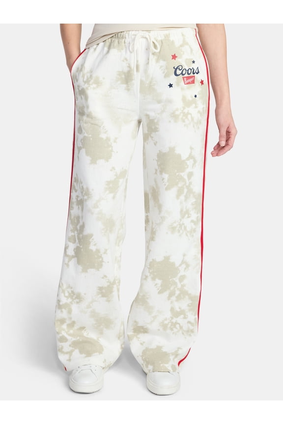 Coors Banquet Women's Graphic Fleece Open Bottom Pants, Sizes XXS-XXL