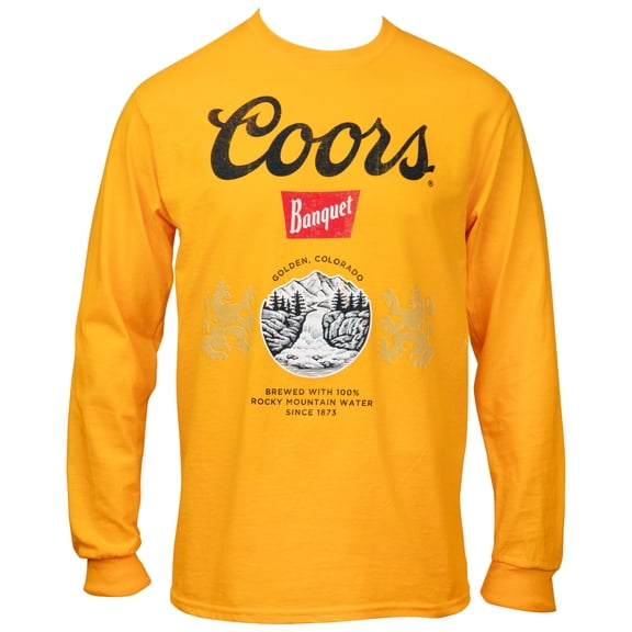 Coors Beer Banquet Gold Long Sleeve Shirt-Small