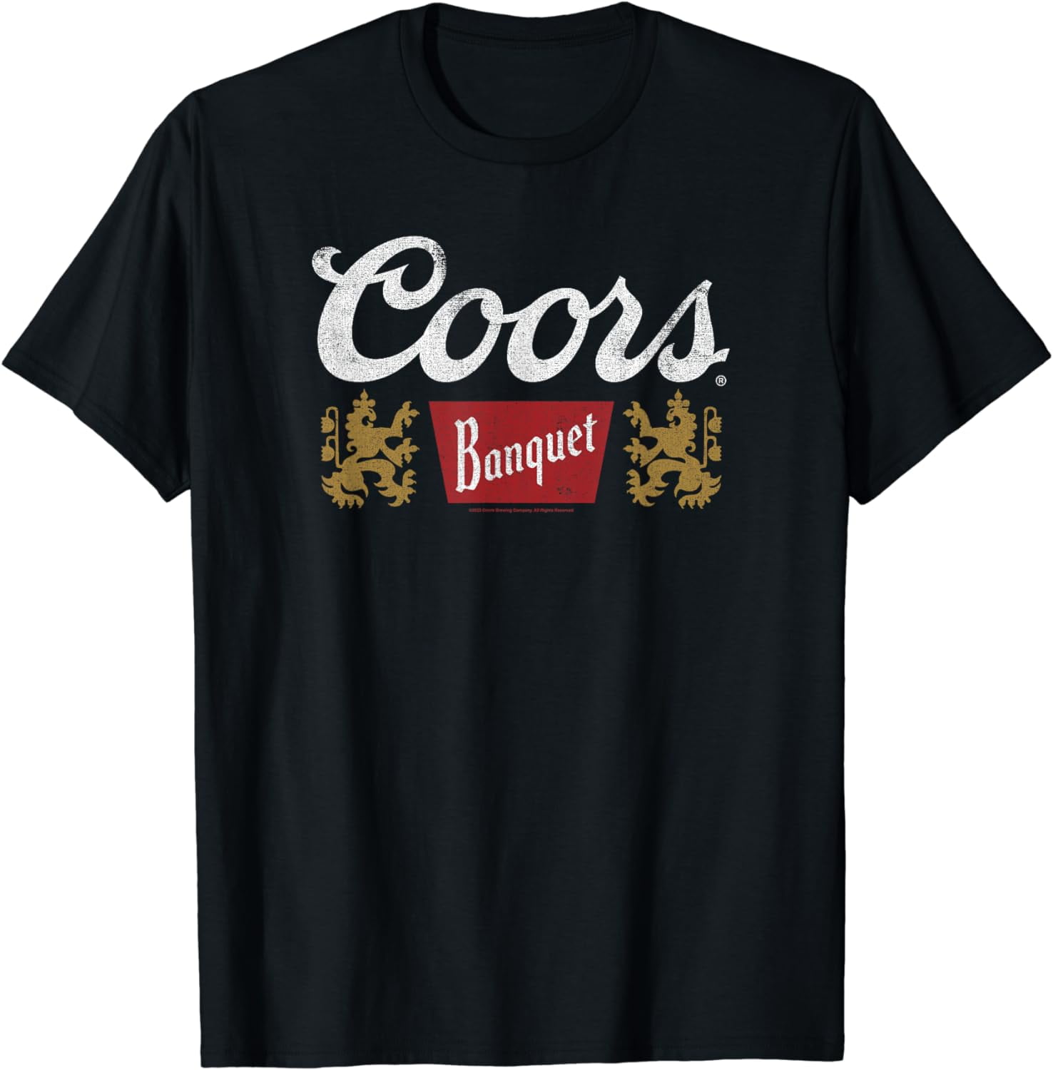 Coors Classic Banquet Beer Centered Logo TShirt