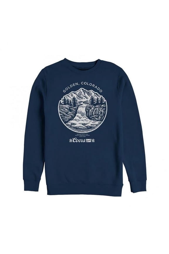 857723-small Coors Banquet Waterfall Golden Colorado Crewneck Sweatshirt - Small