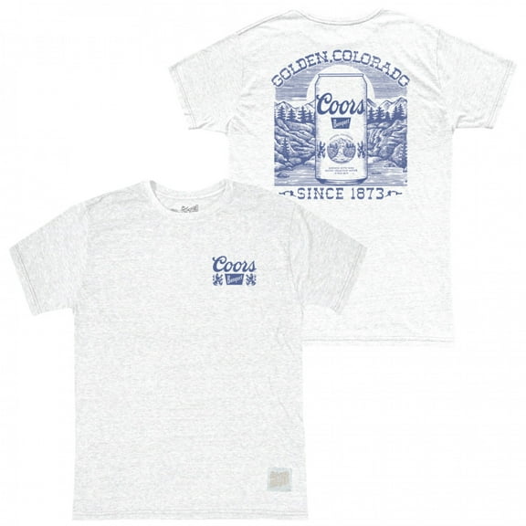 Coors Golden Wood Cut Front and Back Print T-Shirt-Small