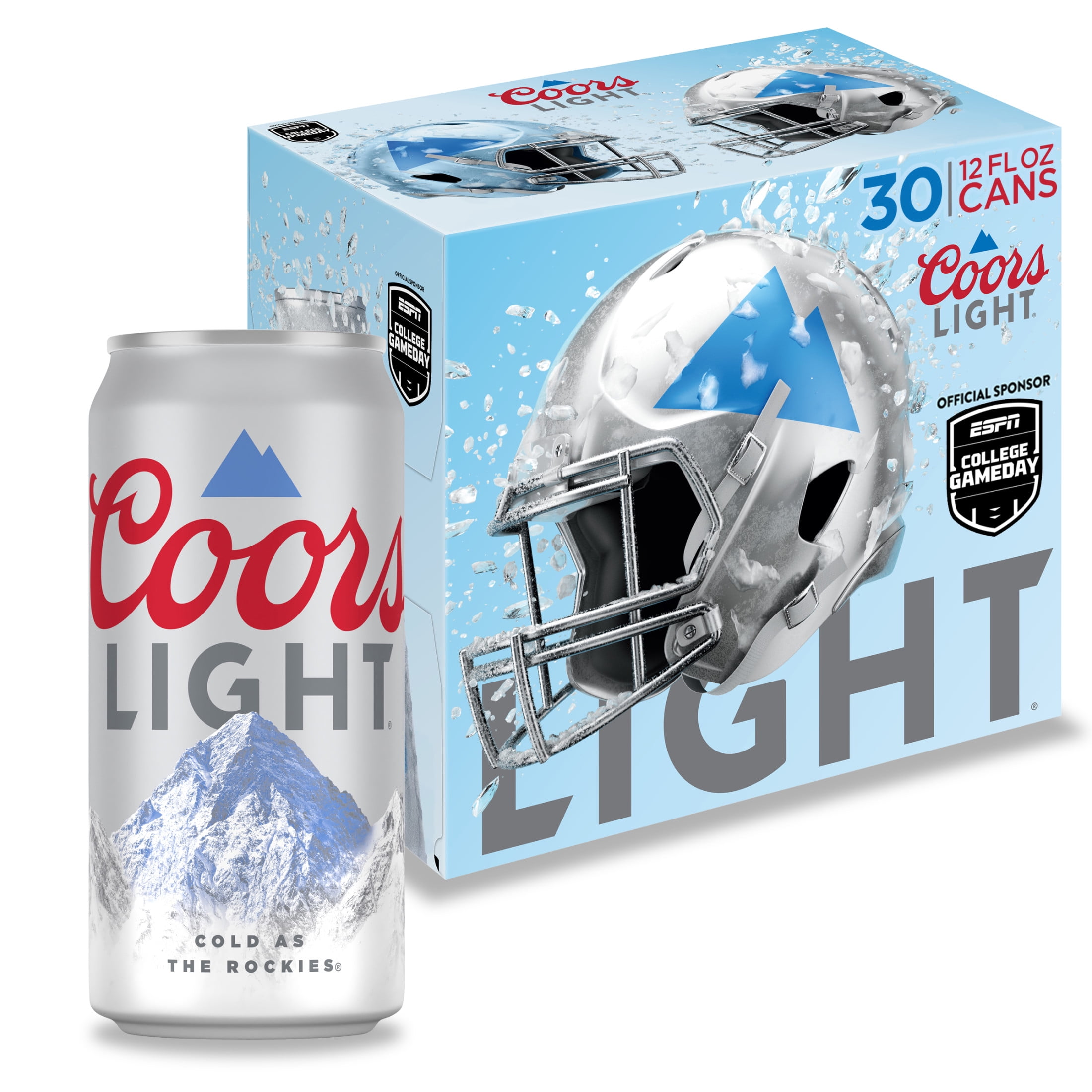 Coors Light Beer, 30 Pack, 12 fl oz Aluminum Cans, 4.2% ABV