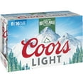 thumbnail image 1 of Coors Light American  Beer, 8 Pack, 16 fl oz Aluminum Cans, 4.2% ABV, 1 of 6