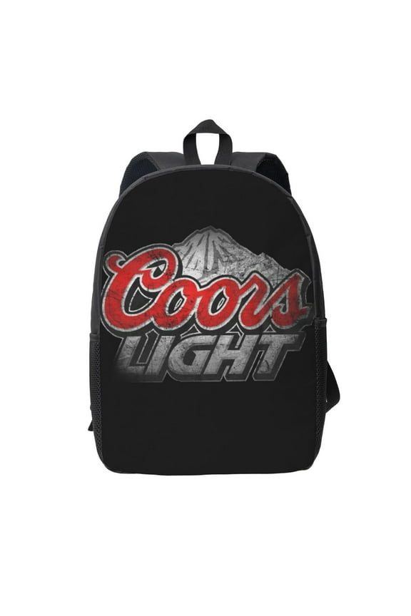 Coors Light Beer Backpack Simple Lightweight Backpack Fashion Travel Backpack Laptop Backpack 17 Inch