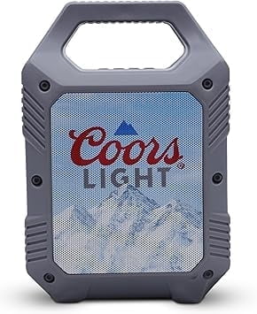 Coors Light Bluetooth Portable Speaker with LED Lights, 5W Output