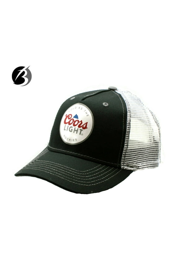 Coors Light Cold As The Rockies Mesh Back Trucker Style Hat Cap