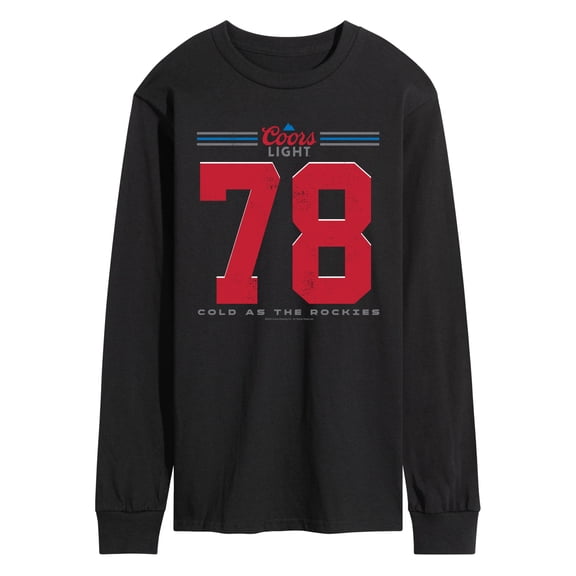 Coors Light - Cold as the Rockies Jersey - Men's Long Sleeve Graphic T-Shirt