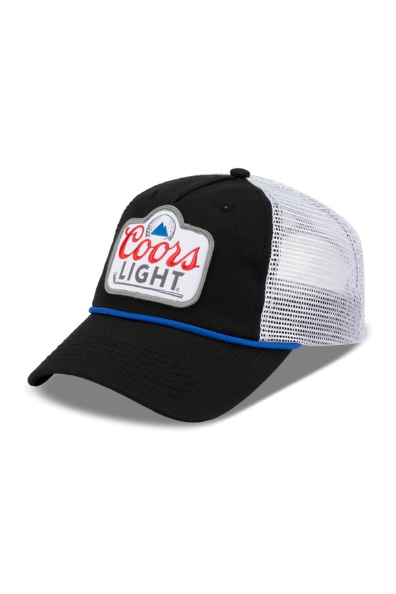 Light Beer Men's Trucker Hat Golf Embroidered Patch Snapback Cap (Black)